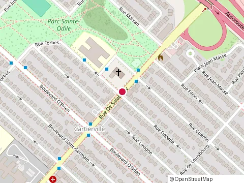 Location of Cema Musique at 4550 Salaberry, Montréal