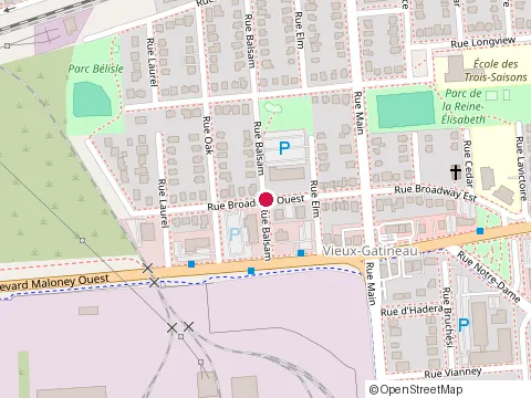 Location of Centre Administration, Commerce et Secrétariat de Gatineau at 103-183 Rue Broadway O, Gatineau