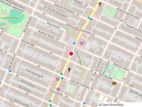 Location of Centre African at 3746 Rue Ontario E, Montréal