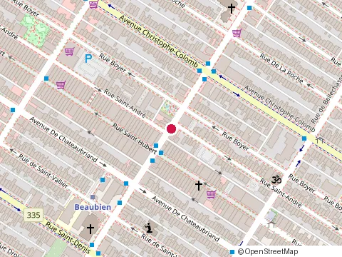 Location of Centre Auto Beaubien Inc at 822 Rue Beaubien E, Montréal