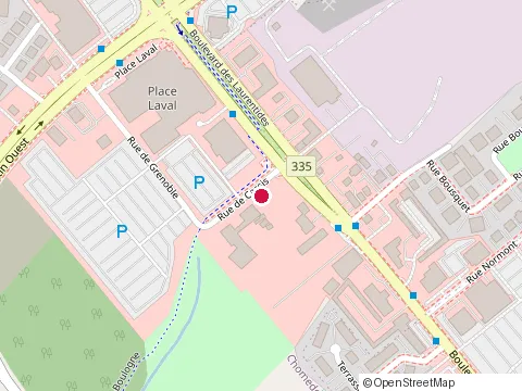 Location of Centre Auto Cnc at 14 Rue de Cassis, Laval