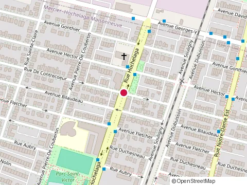 Location of Centre Communautaire Apes at 9515 Rue Hochelaga, Montréal