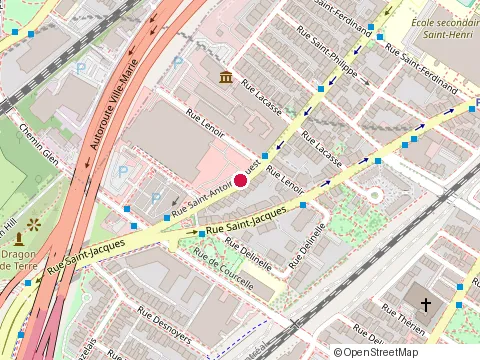 Location of Centre Communautaire des Femmes Actives at 4500 Rue Saint-Antoine O, Montréal
