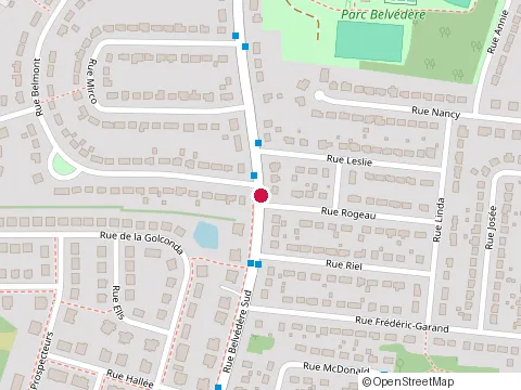 Location of Centre Comptable Professionnel at 2175 Rue Belvédère S, Sherbrooke