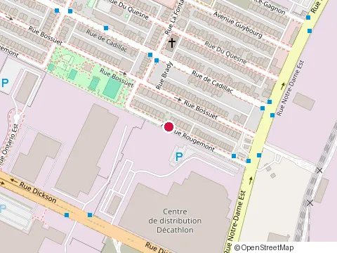Location of Centre Culturel Rouge & Noir at 1002 boulevard Rosemont, Montréal