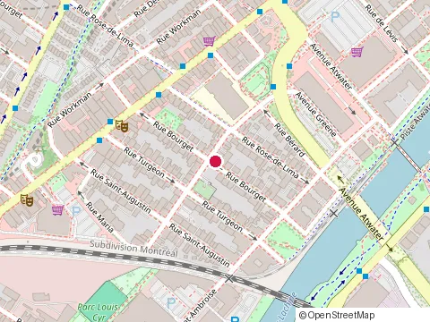 Location of Centre d'Accueil le Progr at 109 Rue Bourget, Montréal