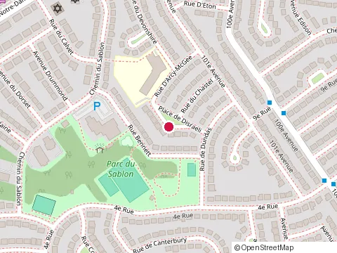 Location of Centre de Comptabilite et Gestion des Affaires at 660, Place Disraeli, Laval