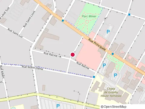 Location of Centre de Formation-Medecines at 19 Rue Brébeuf, Granby
