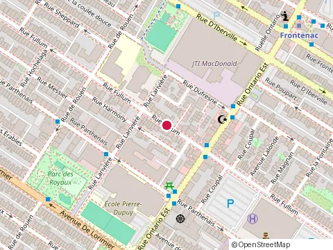 Location of Centre de la Petite Enfance du Carrefour at 2025 Rue Fullum, Montréal