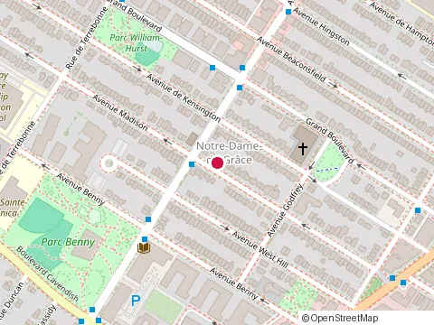 Location of Centre de la Petite Enfance Quartier Ouest at 4165 avenue Madison, Montréal