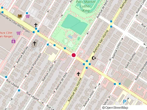 Emplacement de Centre de Pédiatrie Sociale - Côte-des-Neiges au 3600 avenue Kent, Montréal