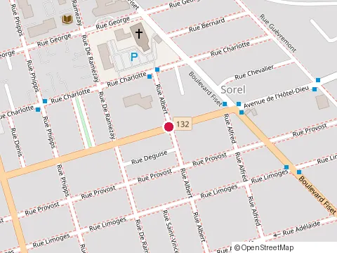Emplacement de Centre de Réadaptation en Déficience Intellectuelle Montérégie-Est au 15 Rue Albert, Sorel-Tracy