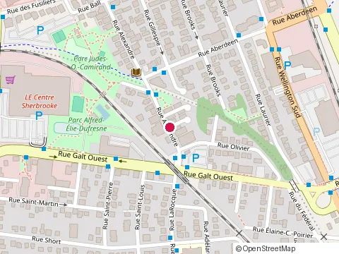 Location of Centre de Santé Accès Rapide at 339 Rue Alexandre, Sherbrooke