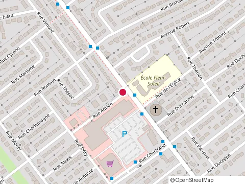 Location of Centre de Santé Dentaire St-François at 8495 Rue Adrien, Laval