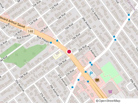 Location of Centre de Sante et Beaute l'Acalmie at 1955 boulevard Arthur-Sauve, Laval