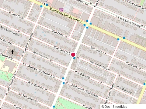 Location of Centre de Santé Familiale at 10375 Rue Saint-Urbain, Montréal