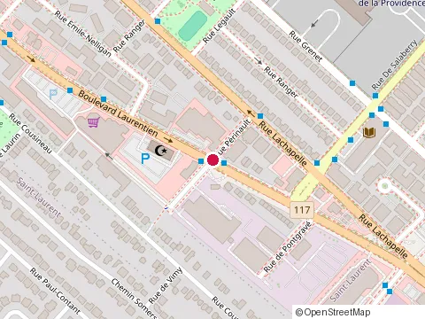 Location of Centre de Service Garage H.M at 12040 boulevard Laurentien, Montréal