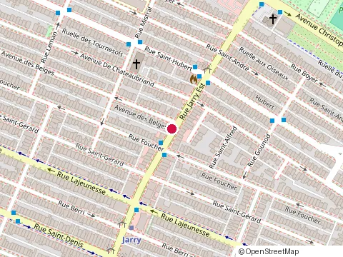 Location of Centre de Service Jarry at 690 Jarry St W, Montréal