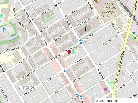 Location of Centre de Services Scolaire de la Capitale at 334 12E Rue, Québec