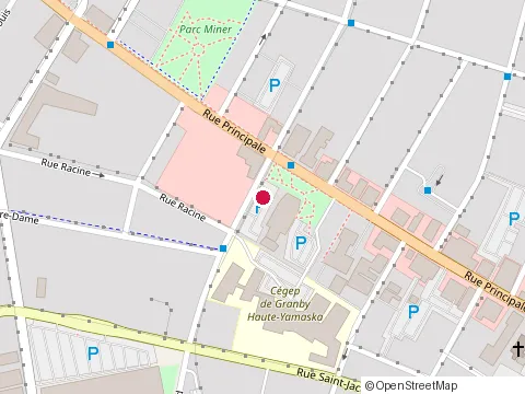 Location of Centre Dentaire Pierre Viau at 58 Rue Saint-Antoine S, Granby