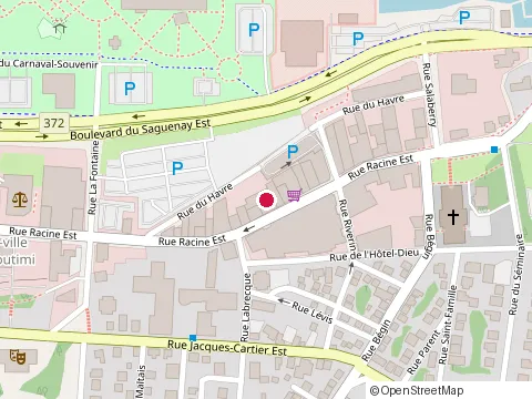 Location of Centre Dentaire Rousseau at 400 Rue Racine E, Chicoutimi