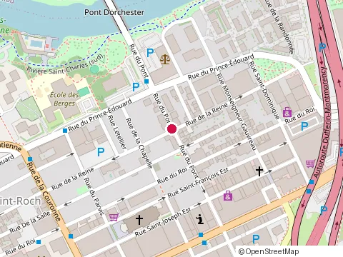 Location of Centre des Danseuses Nues du Quebec at 291  Rue du Pont, Québec