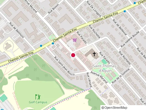Location of Centre des Loisirs Saint-Thomas-d’Aquin at 895 avenue Myrand, Québec