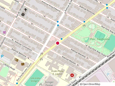 Location of Centre du Roti at 6925 Sherbrooke Rue W, Montréal