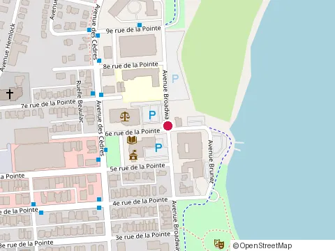 Location of Centre du Sein le Ruban Rose at 510 avenue Broadway, Shawinigan