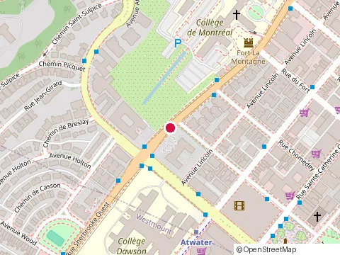 Location of Centre Haseya at 2300 Sherbrooke St E Suite 1, Montréal