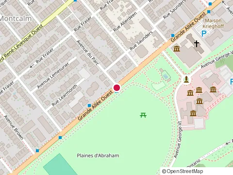 Location of Centre Mic at 1060 avenue du Parc, Québec