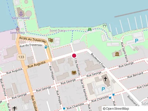 Location of Centre Monteregien de Sorel Tr at 40 Rue de Ramezay, Sorel-Tracy