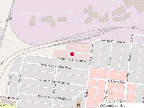 Location of Centre Normand at 1 9E Rue, Rouyn-Noranda