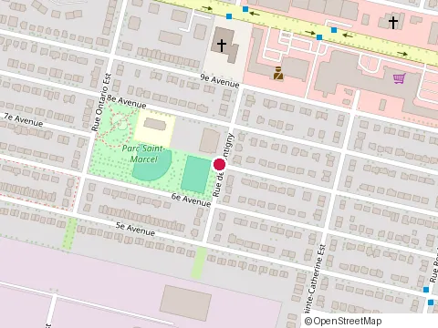 Location of Centre Paul-Gratton at 11865 Rue de Montigny, Montréal