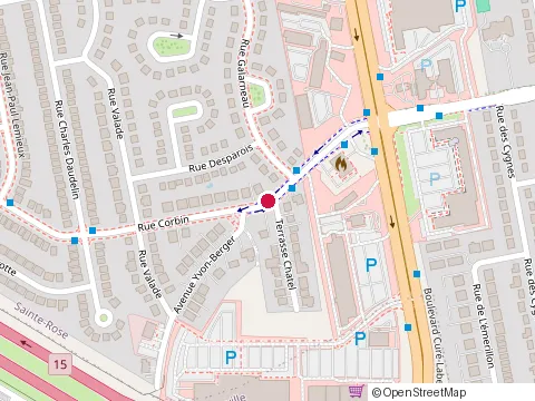 Location of Centre Pédiatrique Corbin at 271 Rue Corbin, Laval