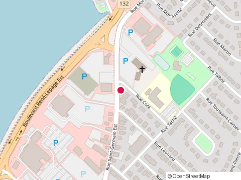Location of Centre Regional-Readaptation at 320 Rue Saint-Germain E, Rimouski