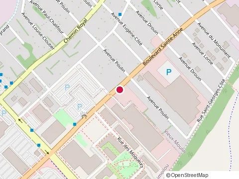 Location of Centre Technique Boulevard Ste-Anne at 2981 boulevard Sainte-Anne, Québec