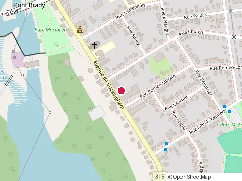 Location of Centre Visuel Cardinal at 612 Ave. de Buckingham, Gatineau