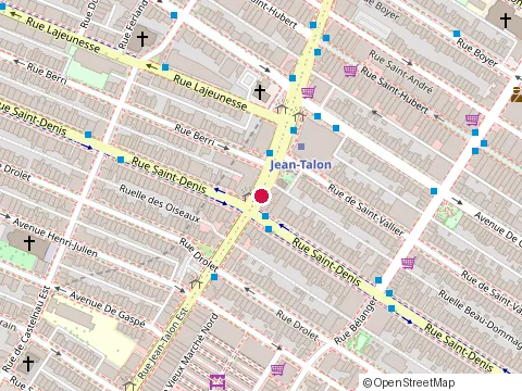 Location of Centre Visuel Jean-Talon at 420 Rue Jean-Talon E, Montréal
