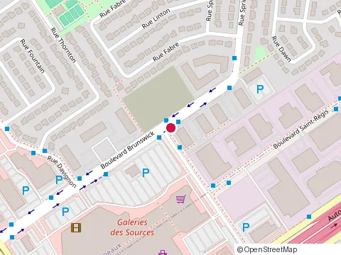Location of Centres d'Auto-Defense Masters at 20 boulevard Brunswick, Dollard-Des-Ormeaux