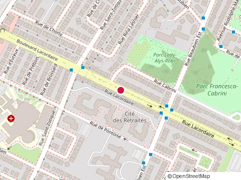 Location of Ceraction at 6559 Rue Lacordaire, Montréal