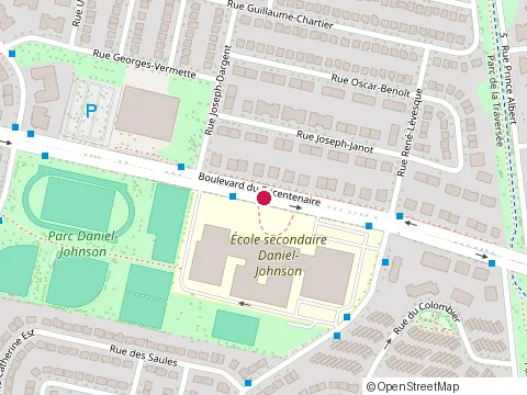 Location of Cfp Daniel-Johnson at 1100 boulevard du Tricentenaire, Montréal