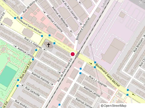Location of Cg Ebenisterie at 9658 boulevard Saint-Michel, Montréal