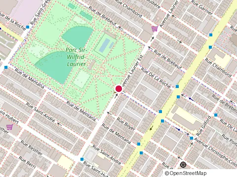 Location of Chalet Laurier Relance des Loisirs Tout 9 at 1115 Laurier Ave E, Montréal