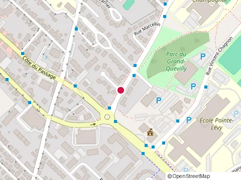 Location of Champagnat School at 30 Rue Champagnat, Lévis