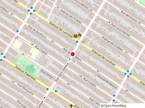 Location of Champoux Gaston (1973) Inc at 1964 Rue Saint-Zotique Est, Montréal