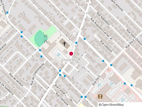 Location of Charles Rodrigue Elementary School at 5485 Rue Saint-Georges, Levis