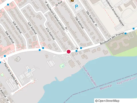 Location of Châteauneuf les at 3020 boulevard Lévesque E, Laval