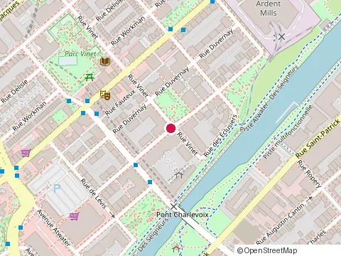Location of Chauxman at 2325 Rue Sainte-Cunégonde, Montréal