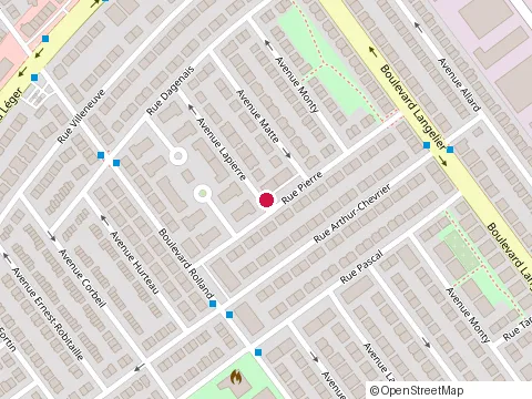 Location of Chef Lenzz Restaurant at 12361 avenue Lapierre, Montréal-Nord